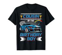Cousin of The Birthday Boy Race Car Party Family Matching Camiseta