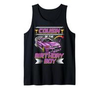 Cousin of The Birthday Boy Race Car Party Family Matching Camiseta sin Mangas