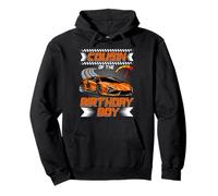 Cousin of The Birthday Boy Race Car Party Family Matching Sudadera con Capucha