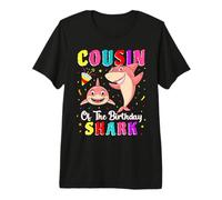 Cousin of The Shark Birthday Family Matching Birthday Cousin Camiseta Premium