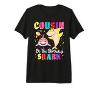 Cousin of The Shark Birthday Family Matching Birthday Cousin Camiseta Premium