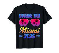 Cousins Trip Miami 2025 Gafas Primo Fin de Semana Vacaciones Camiseta