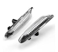 COUSOPO Luces Giro Indicadoras 2 uds indicador lateral de giro luz señal para serie 1 E81/E82/E87/E88 3 E36 facelift Oct 96 intermitente lateral(Crystal white)