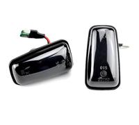 COUSOPO Luces Giro Indicadoras Luz Led de señal giro lateral dinámica para Peugeot 306, 106, 406, 806, lámpara intermitente secuencial para expertos y socios intermitente lateral(Smoky-black)