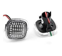 COUSOPO Luces Giro Indicadoras Para Skoda para Fabia para Octavia Mk1 Mk2 Roomste luz de posición lateral dinámica LED intermitente secuencial 2 uds intermitente lateral(Crystal white)