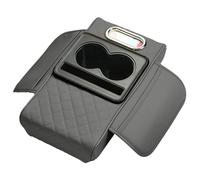 Coussin de console central - Oreiller accoudoir voiture | Housse de protection étanche | Avec porte-gobelet et support téléphone, Coussin multifonctionnel, Accessoire intérieur auto, Confort conducte