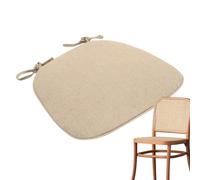 Coussin de siège en forme de U - Tissu mélangé teint en fil de silicona 43 x 41 x 3 cm respirant | Coussin de chaise de salle à manger lavable machine décoration d'intérieur, utilisation au restau