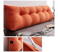 Coussin triangulaire pour tête de lit canapé sofá housse amovible primo confortable de lecture de relax de soutien lombaire