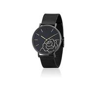 Couture Kingdom Reloj de Pulsera Disney - Reloj la Bella y la Bestia Acero Inoxidable y Bronce