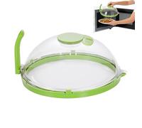 Couvercle -ondes - Couvercle Pour -Ondes - 26,5x13 Cm | Cloche De Protection Anti-Éclaboussures, Housse Transparente Résistante 180°C, Accessoire Cuisson Vapeur Et Réchauffage Plat, Repas, F