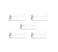 Couvertures de drain ovales longues en silicona, paquete de 5 | Tapones d'évier à l'épreuve des fuites avec joint de joint, duraderos y flexibles | Convient à la vanité, à la cuisine, au bassin à