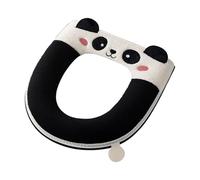 Couvre-Siège De Toilette En Peluche Panda Imperméable, Housse Épaisse Et Douce Hiver | Diseño Luxueux, Confortable Pour Salle Bain Et Facile À Entretenir