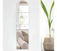 COUXILY 30,5 x 30,5 cm HD Autoadhesivo Espejo de Azulejos Sin Marco - Adhesivo de Pared DIY Cristal Para Decoración de Habitación Estética (04-1, 4 Piezas)