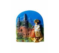 Covadonga España imán para nevera de viaje, recuerdo 3D, calcomanía magnética pintada a mano, colección de manualidades