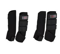 Kerbl Covalliero 320133 - Protectores de Cabeza (Caucho sintético, WB, 4 Unidades), Color Negro