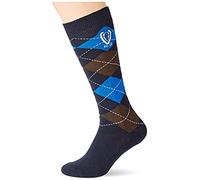 Covalliero 324210 Brescia - Calcetines de equitación para Mujer (Talla 34-36), diseño a Cuadros, Color Azul Oscuro