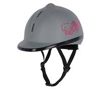 Covalliero Beauty VG1 3210246 - Casco de equitación para niños, Talla 53-57, Color Gris