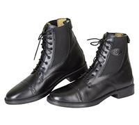Kerbl Reitstiefelette Schnürstiefelette Monaco Glattleder - Botas de equitación para Mujer, Color Negro, Talla DE: 43