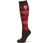 Covalliero Brescia 324218 - Calcetines de equitación para Mujer (Talla 40-42, 40-42), diseño a Cuadros, Color marrón