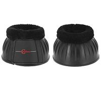 Covalliero Campanas de goma con borde de pelo negro, tamaño: Cob