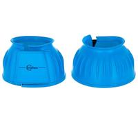 Covalliero Campanas de Goma para Cascos, protección para Cascos, Botas de Salto, por Pares, Azules, Full, Material de Goma Suave, Caballos, con autocierre de Gancho y Bucle