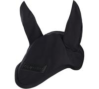 Covalliero - Cubierta antimoscas FS26 - Orejeras para caballos - Orejas elásticas - Protección contra insectos para caballos - Accesorios para caballos en negro - pura sangre/sangre caliente
