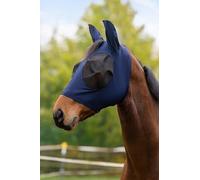 Covalliero FinoStretch - Máscara de protección contra moscas con cremallera, color azul