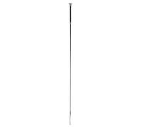 Covalliero Fusta de Doma, Fusta de Montar, Negra, 110 cm, para Jinetes, Mango de Fibra de Vidrio, Mango de Cuero sintético Suave