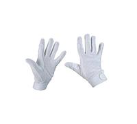 Covalliero Guantes de Montar algodón, Jersey, Talla XL Blanco