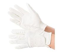 Covalliero Guantes de Montar Gloria Blanco, Talla L