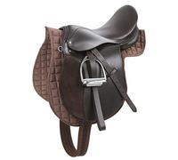 Covalliero Conjunto de montura para Haflinger, marrón (incl. correa, manta, estribos, correas para estribos)