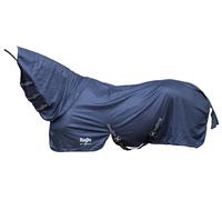 Covalliero Manta antimoscas RugBe Superfly, Manta para Caballos, Manta de Montar, Azul Marino, 135 cm, 185 cm, Caballo, Lavable a máquina a 30 °C