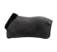 Covalliero - Manta para caballos Anniversary - Manta para caballos con cuello de forro polar - Manta polar transpirable - Elegante manta para caballos - Accesorios para caballos en grafito - 135 cm