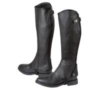 Polainas Elasto, Cuero con aplicación elástica, Negro, Talla S