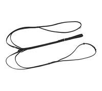 Covalliero Riendas Triangulares, riendas Laterales, riendas de Viena, Full, Cuero, Negro, Ajustable