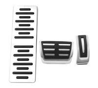 Cove de pedal de coche compatible con Macan para Macan S 2019 2020 2021 2022, cubierta de pedal automático, pedales de freno de coche antideslizantes de acero inoxidable (2 piezas automáticas) (3