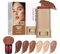 Covebalm Beauty Skin Tint, Covebalm Foundation Stick, Beauty Balm Serum Boosted Skin Tint, Solid Tinted Moisturizing Serum Contour Stick, Smooths Full Coverage, Natural Finish Makeup (#02)