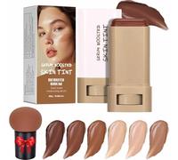Covebalm Beauty Skin Tint, Covebalm Foundation Stick, Beauty Balm Serum Boosted Skin Tint, Solid Tinted Moisturizing Serum Contour Stick, Smooths Full Coverage, Natural Finish Makeup (#01)