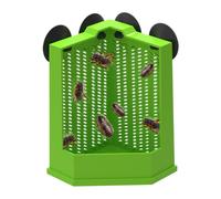 COVEL REPTILE - de alimentación de esquina | de comida para tanque de reptiles | Alimentador de platillos para reptiles | Taza de succión alimentos geckos platillo, cuenco al terreum que a