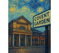 Covent Garden van Gogh style notebook | 8x10 lined 100 pages | love London souvenir London journal notepad | get it done notebook