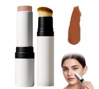 Cover Cream Stick, 2 in 1 Concealer Foundations Waterproof and Sweatproof, Dual-Ended Full Coverage Hydrating Concealer Balm With Brush