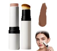 Cover Cream Stick, 2 in 1 Concealer Foundations Waterproof and Sweatproof, Dual-Ended Full Coverage Hydrating Concealer Balm With Brush