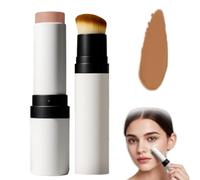 Cover Cream Stick, 2 in 1 Concealer Foundations Waterproof and Sweatproof, Dual-Ended Full Coverage Hydrating Concealer Balm With Brush