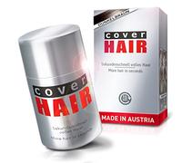 COVER HAIR - Cabello disperso premium de 14 g | Pelo a granel para engrosar el cabello y ocultar las raíces | aspecto auténtico para hombres y mujeres | 100% marrón oscuro natural 14 g