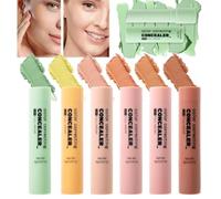 Cover Stick Concealer, Facial Neutralizer with 6 Colors, Natural Finish | Cover Stick Concealer, Facial Neutralizer with 6 Colors, Natural Finish, Provides Reliable Utility for Hiding Blemishes Daily