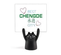 Cover Summer City Sign Art Deco Fashion Memo Holder Cartoon Black Cat Stand Decoración