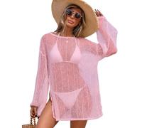 Cover Up Playa Mujer Crochet Swimsuit Bikini Cover-Up Ganchillo Mujer Verano Ladies Beachwear Swim Bathing Suit Cover Ups Señora Bohemia Fiesta Casual Talla Grande Tallas Grandes Playas Suelto