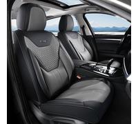 Coverado Fundas de Asiento de Coche con Soporte Lumbar, Fundas Delanteras para automóviles, Funda Universal para Asiento de automóvil, Impermeable, cojín de Asiento de Coche, Protectores de Asiento
