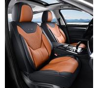 Coverado Fundas de Asiento de Coche con Soporte Lumbar, Fundas Delanteras para automóviles, Funda Universal para Asiento de automóvil, Impermeable, cojín de Asiento de Coche, Protectores de Asiento