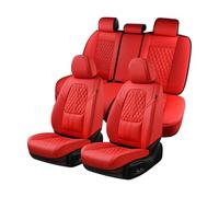 Coverado Juego Completo de Fundas de Asiento de Coche, 5 Asientos, Fundas de Asiento Delantero y Trasero para automóviles, Fundas de Asiento de automóvil con Soporte Lumbar, Protectores de Asiento de
